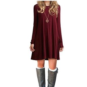 Loose Long Sleeve T-Shirt Dress